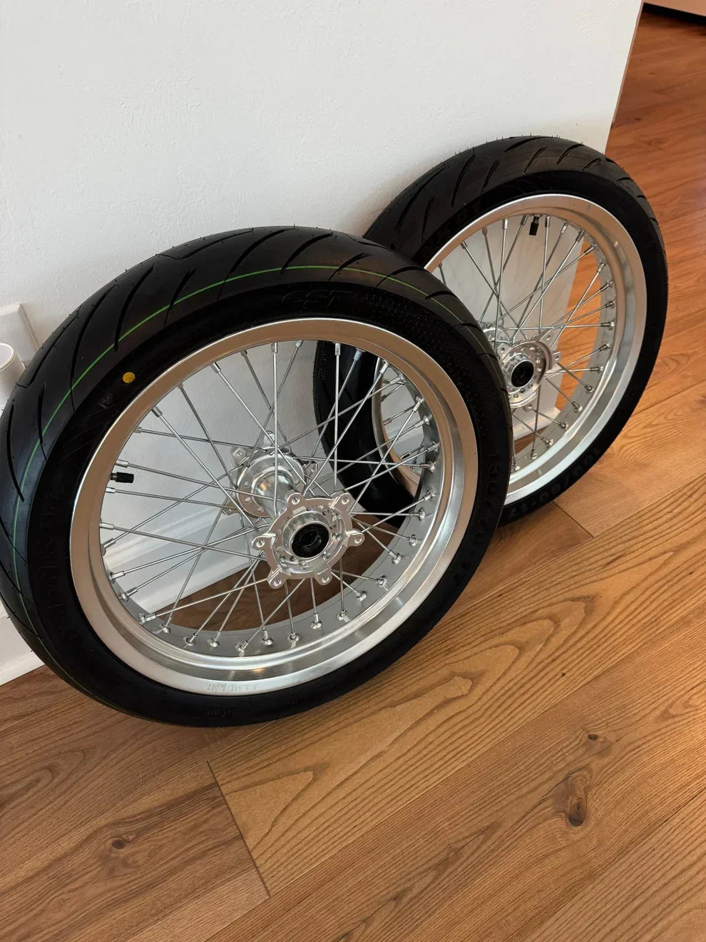 Ultra Bee chrome Supermoto Wheel Set (Copy)