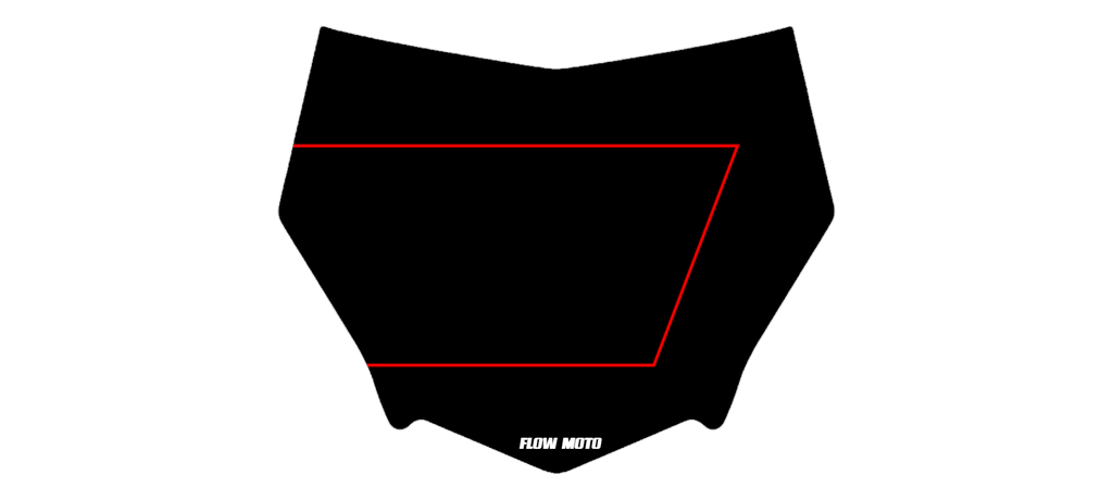 CUSTOM MotoCutz  NUMBER PLATE DECAL